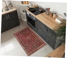  2x3 Rug - Machine Washable Entry Rug with Non-Slip Backing, Ideal for 