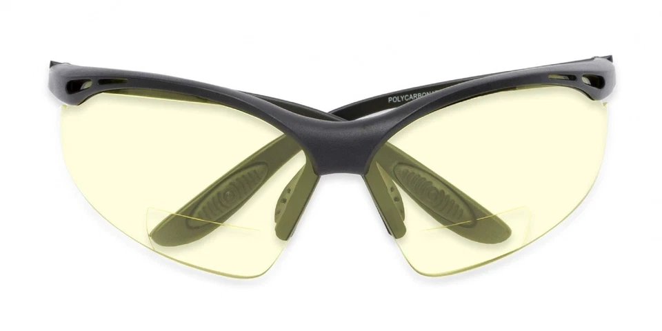 Gafas de seguridad para conducción nocturna IB The Clark HD con lectores bifocales 2 negras Foto 3 de 4