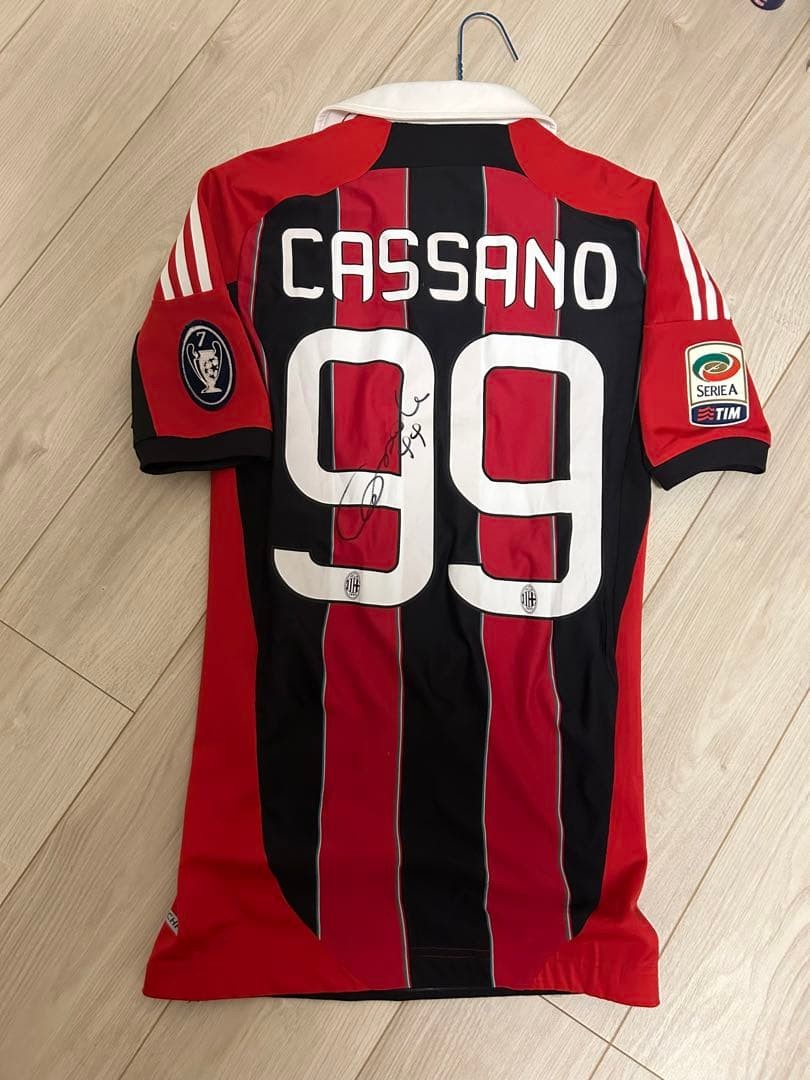 Antonio Cassano Signed Last Match AC Milan Player Issue Boots Gattuso Seedorf thumbnail 7