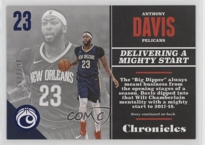 2017-18 Panini Chronicles Blue 167/199 Anthony Davis #15 0a6