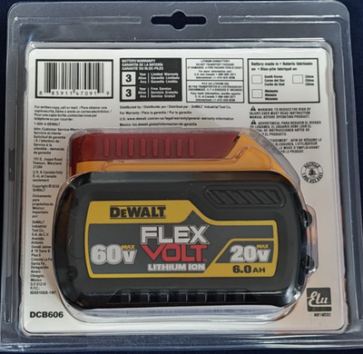 DEWALT DCB606 FLEXVOLT 20V Lithium-Ion Battery for sale