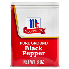 McCormick Pure Ground Black Pepper, 6.0 oz Ca...