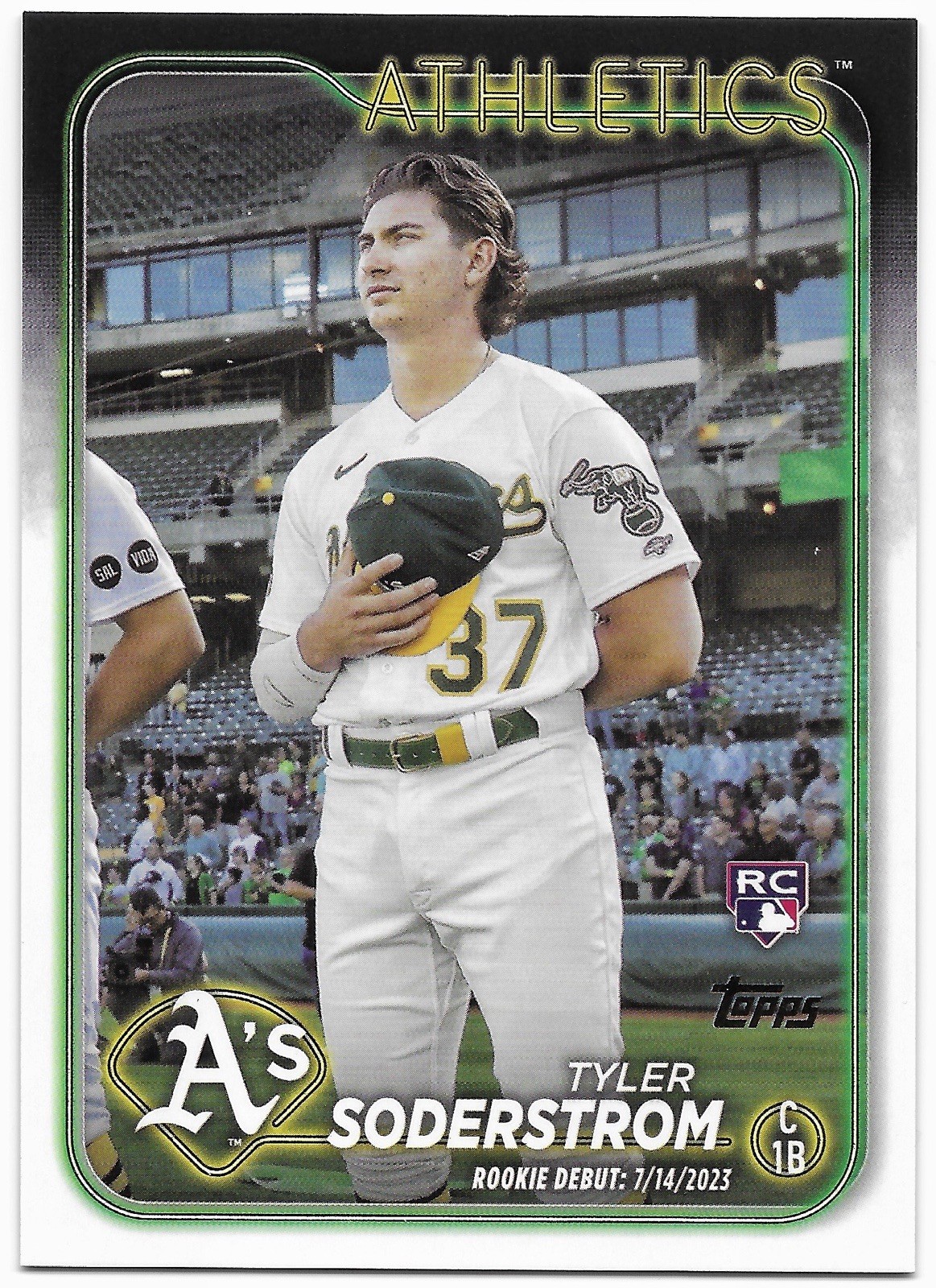 2024 Topps Update Series - Golden Mirror SSP - Tyler Soderstrom Athletics #US116