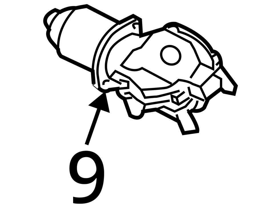 Motor limpiaparabrisas compatible con 03-08 INFINITI FX SERIES 803223 Foto 3 de 4