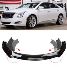 Black For Cadillac XTS 2013-2019 Car Front Bumper Lip Spoiler Splitter Body Kit