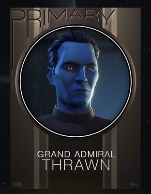 Topps Star Wars Card Trader Legendary Gilded Chrome Black Primary 25cc thrawn