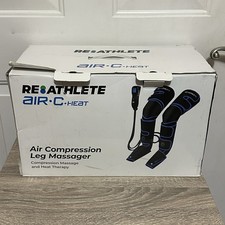 Reathlete AIR C Heat Air Compression Leg Massager Kit w Carrying Case Open Box