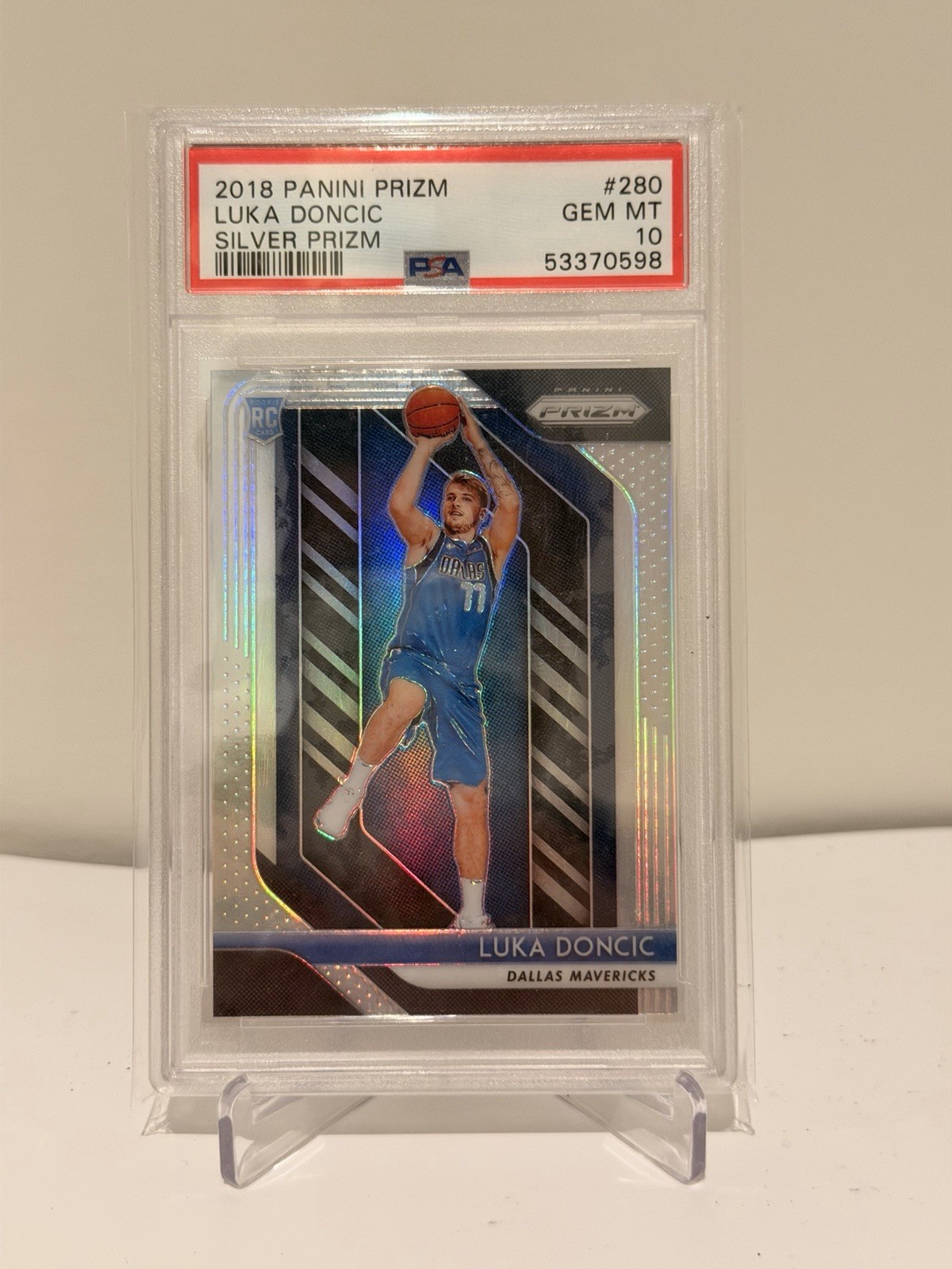 2018-19 Panini Prizm - Luka Doncic #280 Silver Prizm (RC) PSA 10!!
