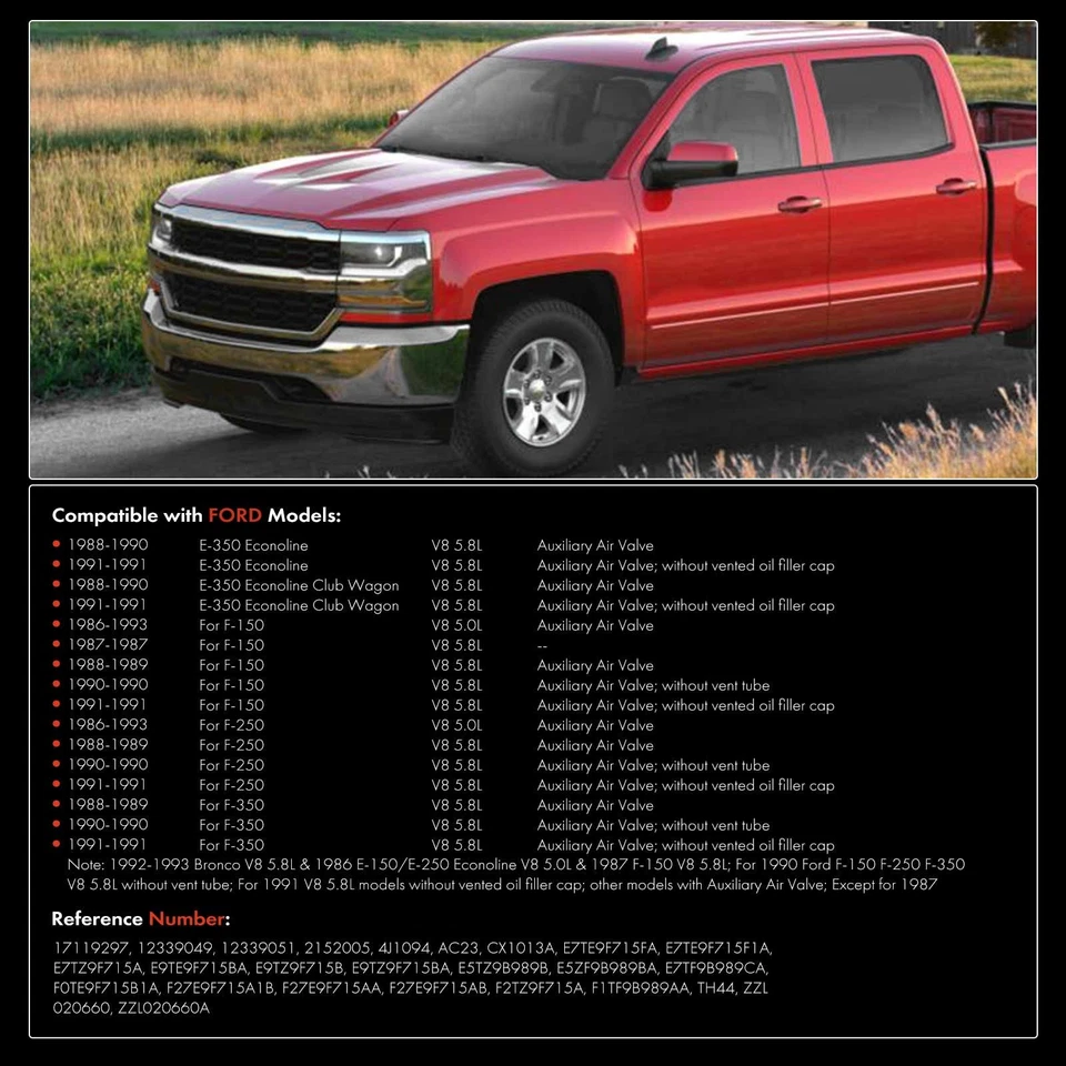 Juego de 2 sensores de posición del acelerador y válvula de control de aire de ralentí para Ford F-150 F-350 Foto 3 de 4