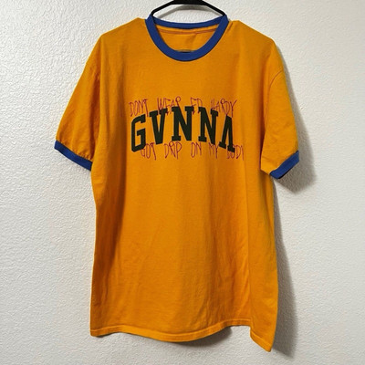 Yellow Gvunna  I don t wear Ed Hardy got drip on my body  tshirt Mens Size XL