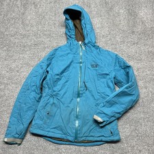 Mountain Hardwear Jacket Womens Medium Blue Hooded Insulated Ski Snow Pockets