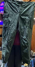 Military Jungle Fatigues, green, vietnam era, Size L/R Rip-stop; bloused