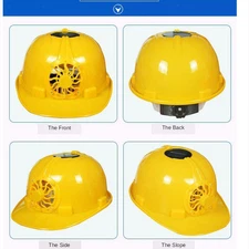 Outdoor Safety Helmet Supplies Waterproof With Solar Fan