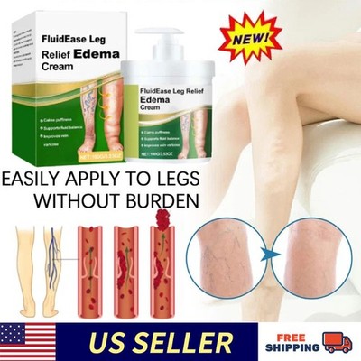 Leg Therapy Edema Cream,Anti Swelling Cream for Legs, Reduce Leg Swelling Natur