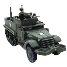 9cm 1/72 WWII US Army M3 Half Track Armored Vehicle Model PC Vehicle Decoration
