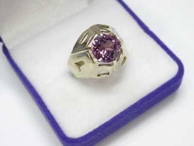 Luxury Estate Vintage Soviet Ring Alexandrite Sterling Silver 875 USSR Size 7
