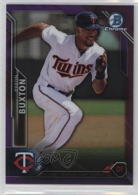 2016 Bowman Chrome Purple Refractor 34/250 Byron Buxton #94 0b0