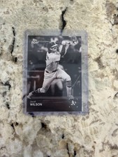 2025 Topps Black & White Jacob Wilson RC Rookie #86 Oakland Athletics MLB Base