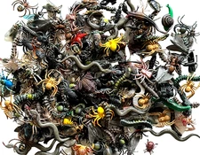 Lot of  20 Picked Randomly: Rubberized INSECTS/Bugs/STARFISH/Frogs/Spiders/ETC..