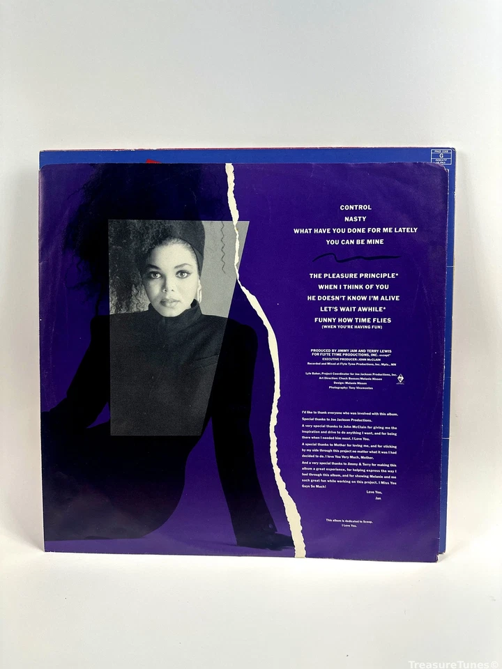 Janet Jackson - Control Vinyl LP [1986] SP-5106 - Image 3 of 4