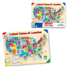 The Learning Journey Lift and Learn Puzzle - USA Map Puzzle for Kids - Presch...