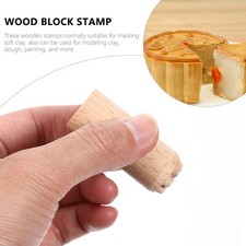 Wood Pottery Tools Stamps Column Wooden Stamps for Wooden Pottery Stamp
