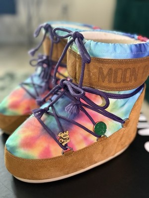 Palm Angel Icon Low Tie Dye Suede Moon Boot
