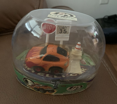 Fast Track Sportswear Collectible Toy Car Dome Display Package Orange/Black/Red