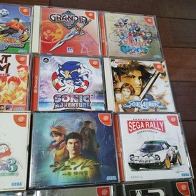 Sega Dreamcast Game Lot 24 Games Shenmue Sonic Adventure Soul Calibur Japan