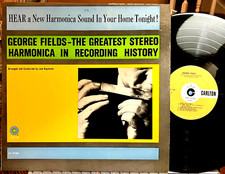 GEORGE FIELDS LP - Greatest Stereo Harmonica - Carlton, 1961, NM   AL VIOLA