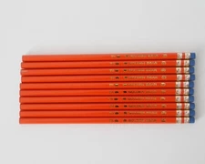 Golden Bear Orange #2 Pencils, 10 PCS, Quality Graphite Core