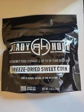 Freeze-Dried Sweet Corn 8 serving Single Pouch 30-Year Shelf-Life Emergency Food