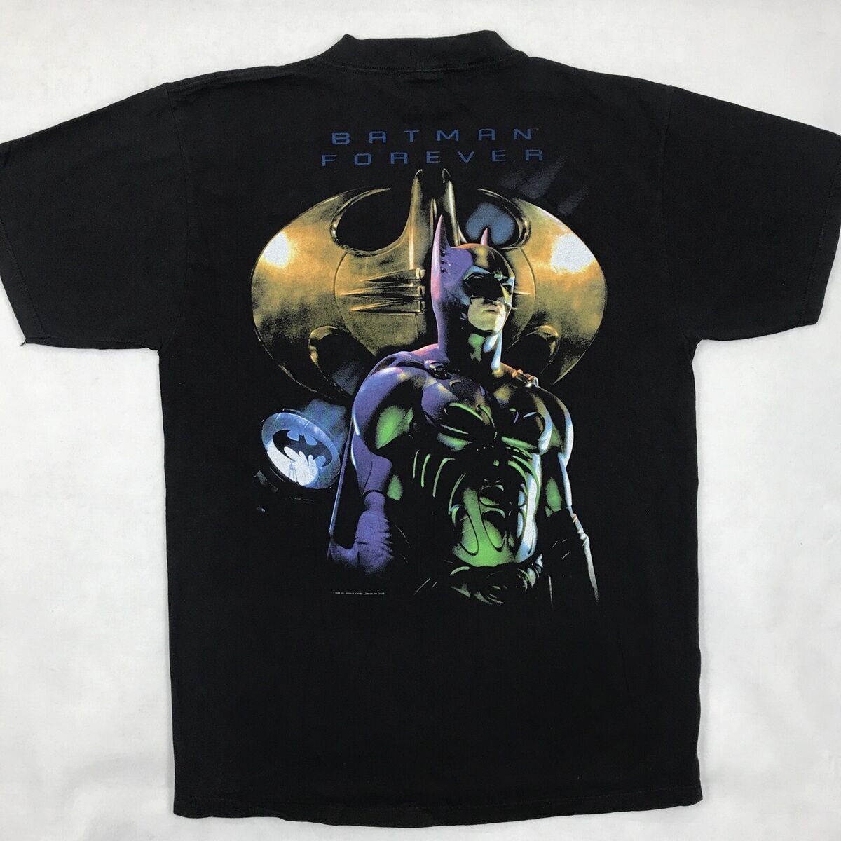 vtg 1995 BATMAN FOREVER DOUBLE-SIDED T-Shirt LARGE movie dc vtg 1995 BATMAN FOREVER DOUBLE-SIDED T-Shirt LARGE movie dc