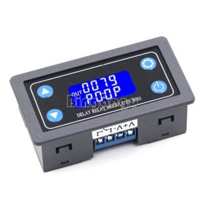 1CH Delay Relay Module Digital LCD Display Cycle Timing Circuit Switch NEW