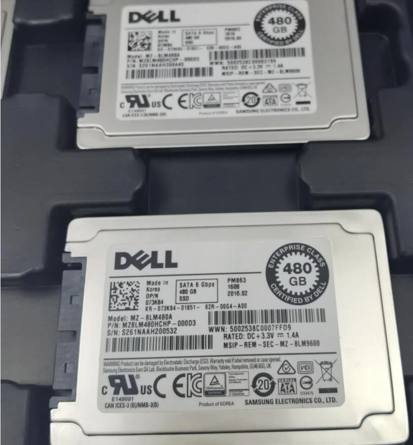 Dell 480G PM863 1.8-inch mSATA Enterprise Solid SSD State Drive 73K84 Micro SATA - Image 4 of 4