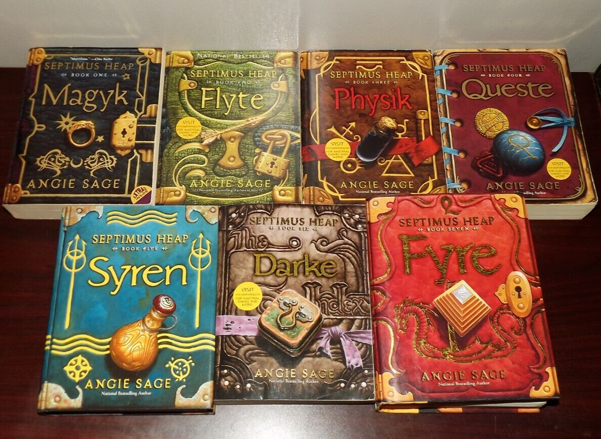 Septimus Heap Complete Set 1-7 - Series Angie Sage - Lot of 7