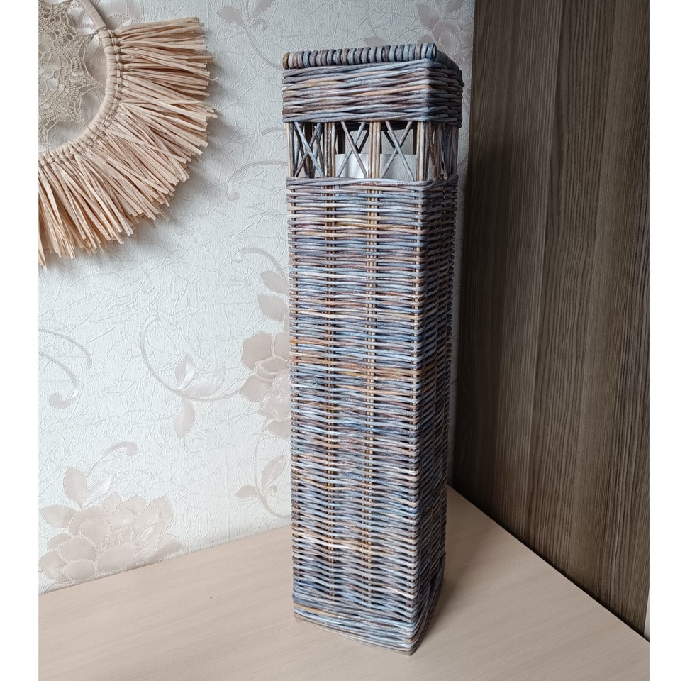 Wicker basket for toilet paper storage | eBay