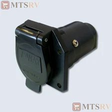 BROPHY 7-Way Vehicle Plug - Generic Replacement - Pollak Style Blades - F7CB 