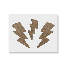 Lightning Bolts Stencil - Durable  Reusable Mylar Stencils