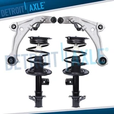 Front Struts & Spring Lower Control Arms w/Ball Joint for 2007-12 Nissan Altima
