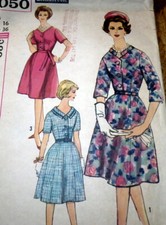 LOVELY VTG 1960s DRESS Sewing Pattern 16/36