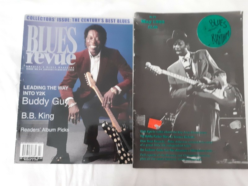 Rare Blues Magazines Lot of 2 Blues& Rhythm May/1993 & Blues Revue Jan/Feb 2000