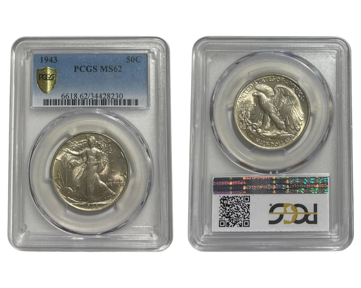 MS 62 Graded 1943 Year Liberty Walking Half Dollars (1916-1947) | eBay