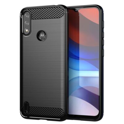 Motorola Moto E7i Power Carbon Hülle Schutzhülle Case Back Cover Handy Tasche