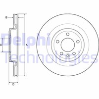 2X Delphi BG9146C Bremsscheibe FüR Land Rover