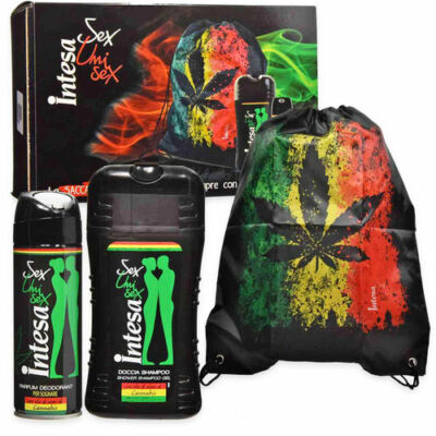 Malizia Gift Set For Men Women Unisex Deodorant + Shower Gel + Backpack