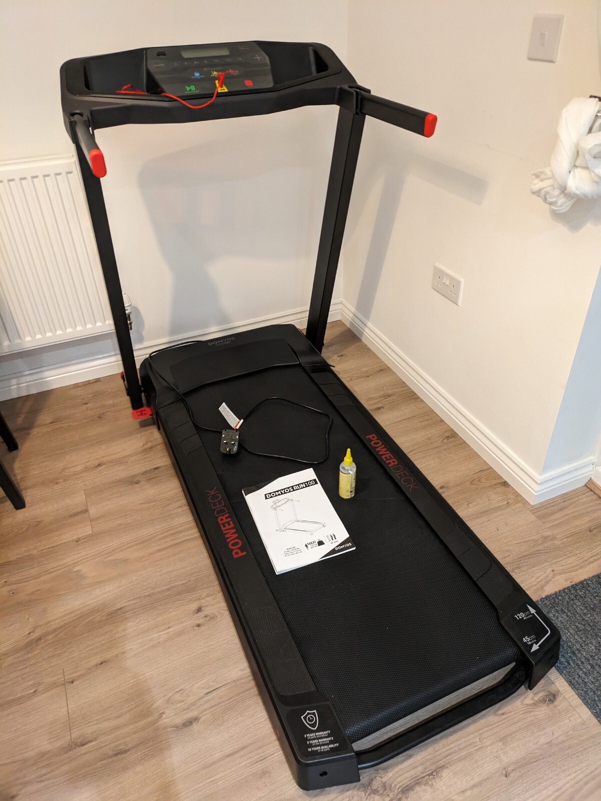 Decathlon Domyos Foldable Treadmill Run100 Running Machine eBay