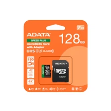 ADATA SPEED PLUS microSDXC UHS-I U3 Class 10 Card 128Gb UD128GUI3V30A2SP-RA1