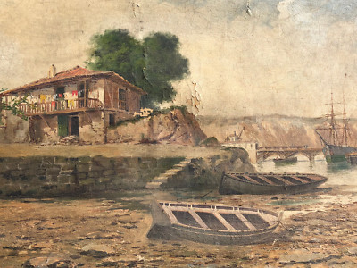Maria Ignazia DE LA FUENTE, Suances Cantabrie, Santander, Ölbild, Spanien