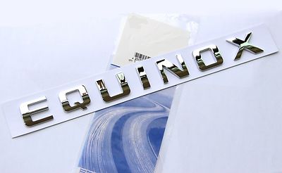 1x OEM Chrome EQUINOX Letter fits Emblem Badge 23299758